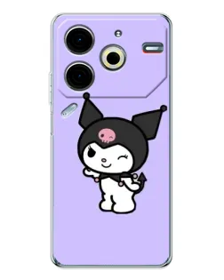 Чехол для TECNO Pova 7 Pro с картинкой «Классическая Kuromi» Чехол для TECNO Pova 7 Pro с картинкой «Классическая Kuromi»