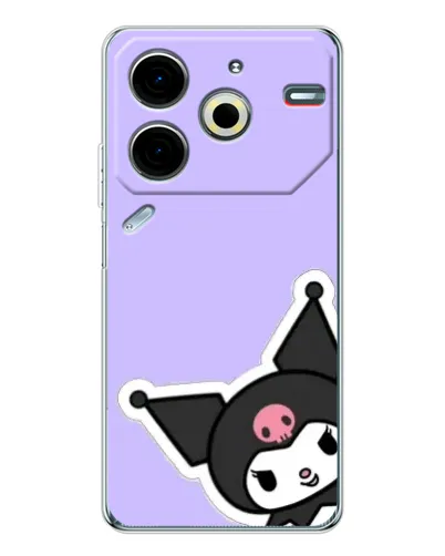 Чехол для TECNO Pova 7 Pro с картинкой «Забавная Kuromi» Чехол для TECNO Pova 7 Pro с картинкой «Забавная Kuromi»