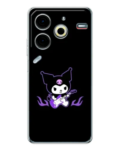 Чехол для TECNO Pova 7 Pro с картинкой «Электрическая Kuromi» Чехол для TECNO Pova 7 Pro с картинкой «Электрическая Kuromi»
