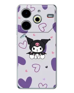 Чехол для TECNO Pova 7 Pro с картинкой «Kuromi и лавандовые сердца» Чехол для TECNO Pova 7 Pro с картинкой «Kuromi и лавандовые сердца»