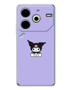 Чехол для TECNO Pova 7 Pro с картинкой «Kuromi — фиолетовый минимализм» Чехол для TECNO Pova 7 Pro с картинкой «Kuromi — фиолетовый минимализм»