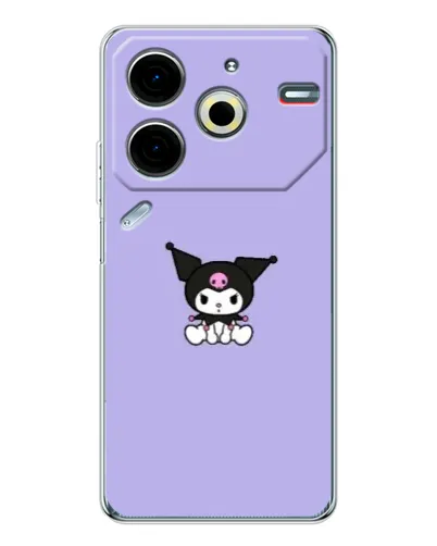 Чехол для TECNO Pova 7 Pro с картинкой «Kuromi — фиолетовый минимализм» Чехол для TECNO Pova 7 Pro с картинкой «Kuromi — фиолетовый минимализм»