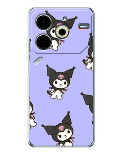 Чехол для TECNO Pova 7 Pro с картинкой «Паттерн с Kuromi» Чехол для TECNO Pova 7 Pro с картинкой «Паттерн с Kuromi»