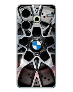 Чохол для TECNO Pova 7 Pro з картинкою «BMW — деталь диска»