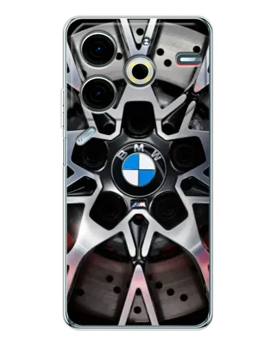 Чехол для TECNO Pova 7 Pro с картинкой «BMW — деталь диска» Чехол для TECNO Pova 7 Pro с картинкой «BMW — деталь диска»
