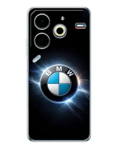 Чехол для TECNO Pova 7 Pro с картинкой «BMW — неоновое сияние» Чехол для TECNO Pova 7 Pro с картинкой «BMW — неоновое сияние»