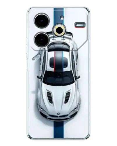 Чехол для TECNO Pova 7 Pro с картинкой «Вид сверху — BMW M» Чехол для TECNO Pova 7 Pro с картинкой «Вид сверху — BMW M»