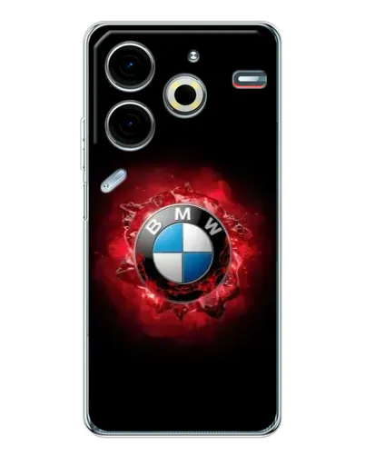 Чехол для TECNO Pova 7 Pro с картинкой «Логотип BMW — вспышка» Чехол для TECNO Pova 7 Pro с картинкой «Логотип BMW — вспышка»