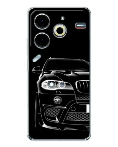Чехол для TECNO Pova 7 Pro с картинкой «Темный силуэт BMW» Чехол для TECNO Pova 7 Pro с картинкой «Темный силуэт BMW»