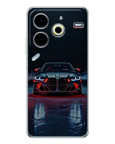 Чехол для TECNO Pova 7 Pro с картинкой «BMW на мокрой дороге» Чехол для TECNO Pova 7 Pro с картинкой «BMW на мокрой дороге»
