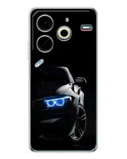 Чехол для TECNO Pova 7 Pro с картинкой «BMW — ночной взгляд» Чехол для TECNO Pova 7 Pro с картинкой «BMW — ночной взгляд»
