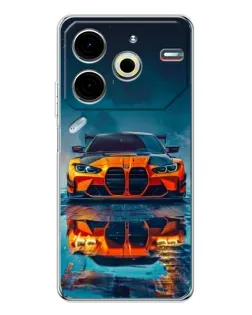 Чехол для TECNO Pova 7 Pro с картинкой «BMW — золотая эмблема» Чехол для TECNO Pova 7 Pro с картинкой «BMW — золотая эмблема»