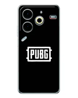 Чохол для TECNO Pova 7 Pro з картинкою «Лого BMW — металевий блиск»