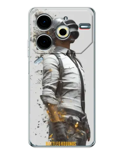 Чохол для TECNO Pova 7 Pro з картинкою «PUBG — боєць у пилу» Чохол для TECNO Pova 7 Pro з картинкою «PUBG — боєць у пилу»