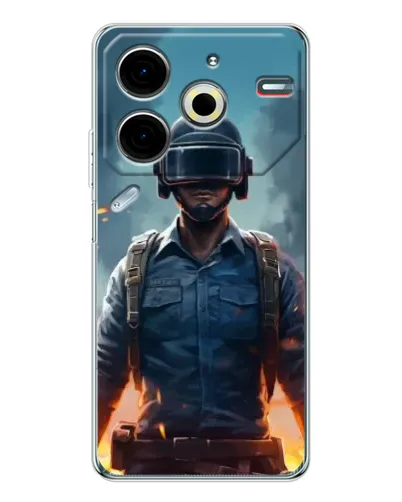 Чохол для TECNO Pova 7 Pro з картинкою «PUBG — реалістичний герой» Чохол для TECNO Pova 7 Pro з картинкою «PUBG — реалістичний герой»