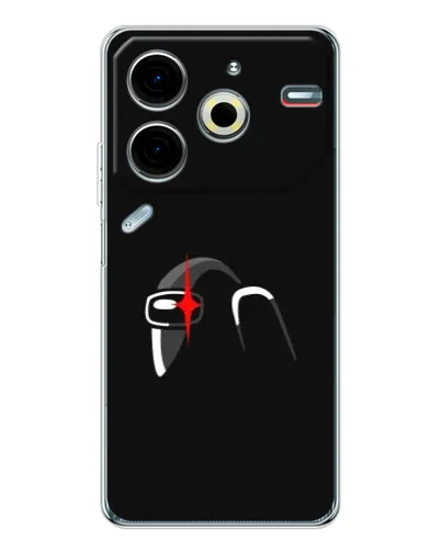 Чохол для TECNO Pova 7 Pro з картинкою «Among Us шолом»