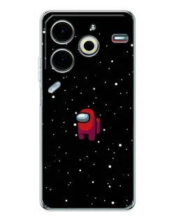 Чохол для TECNO Pova 7 Pro з картинкою «Червоний Among Us»