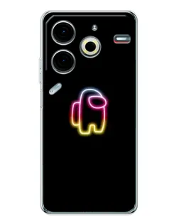 Чохол для TECNO Pova 7 Pro з картинкою «Among Us градієнт»