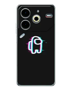 Чохол для TECNO Pova 7 Pro з картинкою «Among Us неон»