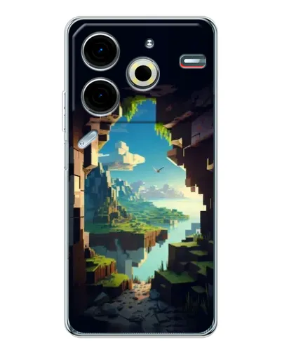 Чехол для TECNO Pova 7 Pro с картинкой «Вид из пещеры»