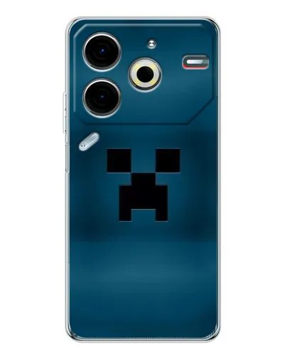 Чехол для TECNO Pova 7 Pro с картинкой «Крипер текстура»