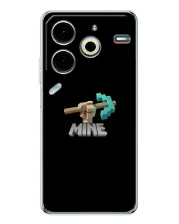 Чехол для TECNO Pova 7 Pro с картинкой «Алмазная кирка»