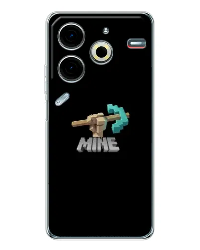 Чехол для TECNO Pova 7 Pro с картинкой «Алмазная кирка»