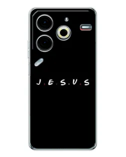Чохол для TECNO Pova 7 Pro з картинкою «Крапки віри J.E.S.U.S.»
