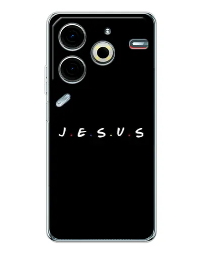 Чохол для TECNO Pova 7 Pro з картинкою «Крапки віри J.E.S.U.S.»