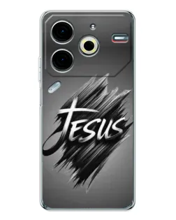 Чохол для TECNO Pova 7 Pro з картинкою «Напис Jesus Graffiti»