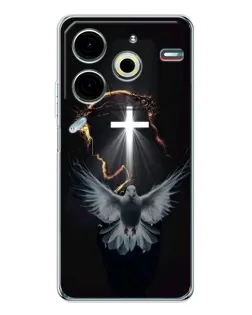 Чохол для TECNO Pova 7 Pro з картинкою «Голуб та Світло»