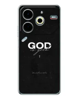 Чохол для TECNO Pova 7 Pro з картинкою «GOD — Бог над усім»