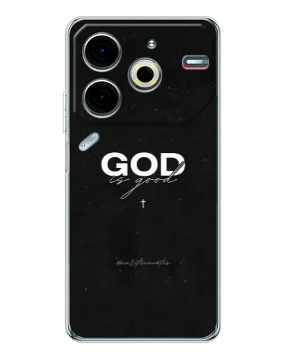 Чохол для TECNO Pova 7 Pro з картинкою «GOD — Бог над усім»