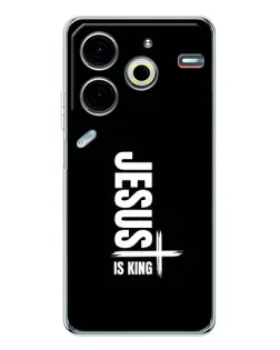Чохол для TECNO Pova 7 Pro з картинкою «Вертикаль віри Jesus»