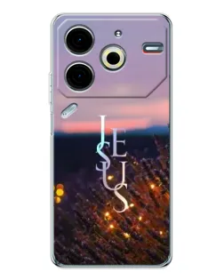 Чехол для TECNO Pova 7 Pro с картинкой «Свет Божий ночью»