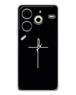 Чехол для TECNO Pova 7 Pro с картинкой «Тонкий крест»