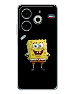 Чохол для TECNO Pova 7 Pro з картинкою «Класичний Губка Боб»