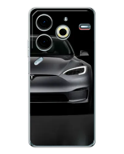 Чохол для TECNO Pova 7 Pro з картинкою «Tesla Model S Look» Чохол для TECNO Pova 7 Pro з картинкою «Tesla Model S Look»