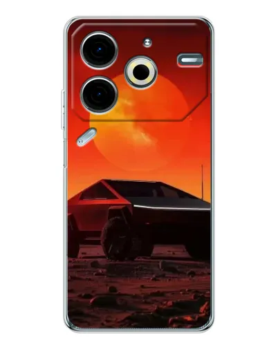 Чохол для TECNO Pova 7 Pro з картинкою «Cybertruck на Марсі» Чохол для TECNO Pova 7 Pro з картинкою «Cybertruck на Марсі»