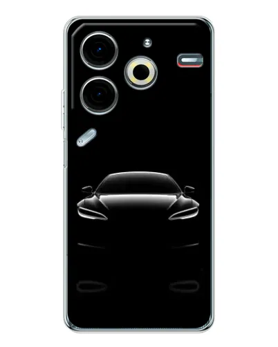 Чохол для TECNO Pova 7 Pro з картинкою «Силует Tesla Night» Чохол для TECNO Pova 7 Pro з картинкою «Силует Tesla Night»