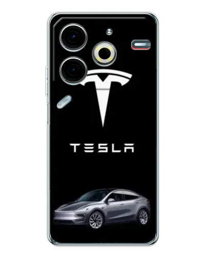 Чохол для TECNO Pova 7 Pro з картинкою «Tesla Model Y» Чохол для TECNO Pova 7 Pro з картинкою «Tesla Model Y»