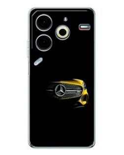 Чехол для TECNO Pova 7 Pro с картинкой «Mercedes — ретро стиль»