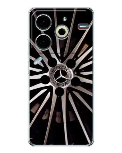 Чехол для TECNO Pova 7 Pro с картинкой «Диск Mercedes»