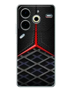 Чехол для TECNO Pova 7 Pro с картинкой «Mercedes Carbon Grid»