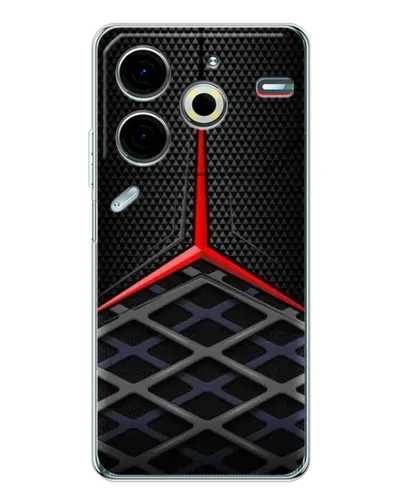 Чехол для TECNO Pova 7 Pro с картинкой «Mercedes Carbon Grid»