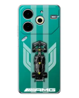 Чехол для TECNO Pova 7 Pro с картинкой «Mercedes AMG Petronas»