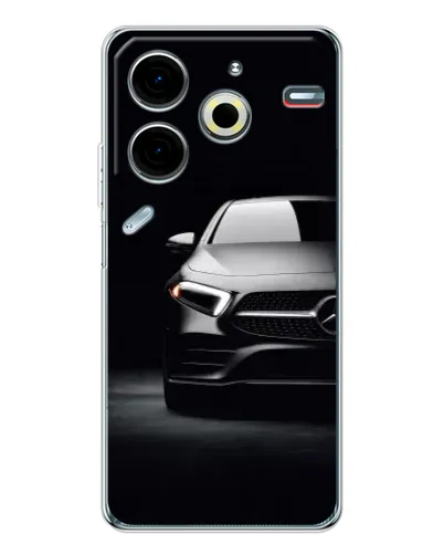 Чехол для TECNO Pova 7 Pro с картинкой «Свет фар Mercedes»