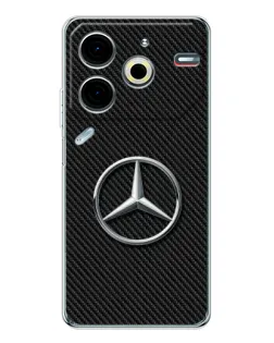 Чехол для TECNO Pova 7 Pro с картинкой «Карбоновый Mercedes стиль»