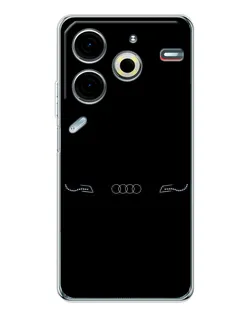 Чохол для TECNO Pova 7 Pro з картинкою «Audi — світловий підпис»