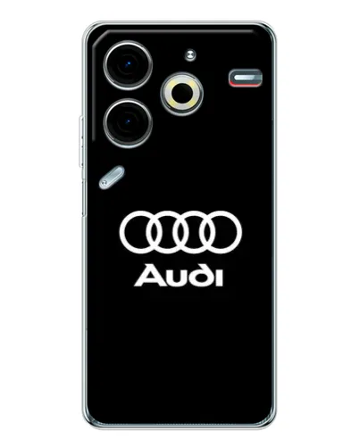 Чехол для TECNO Pova 7 Pro с картинкой «Классическое лого Audi»